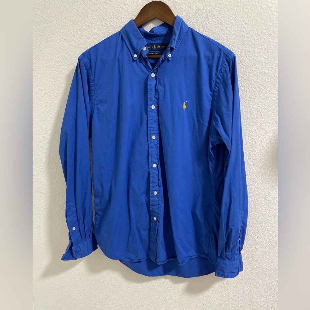 Ralph Lauren Blue Button-Down dress Shirt